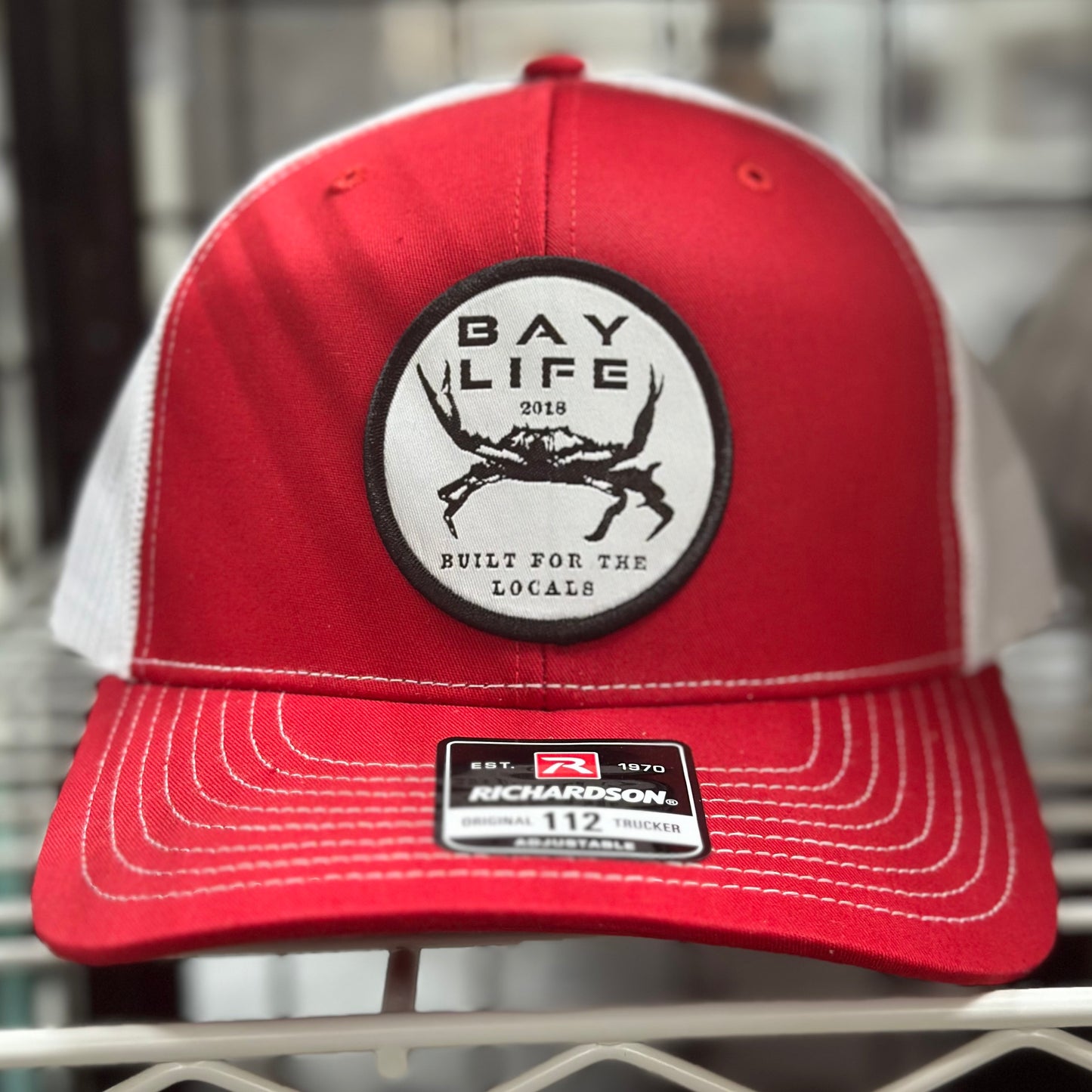 Bay Life Local Crab Hat | Red