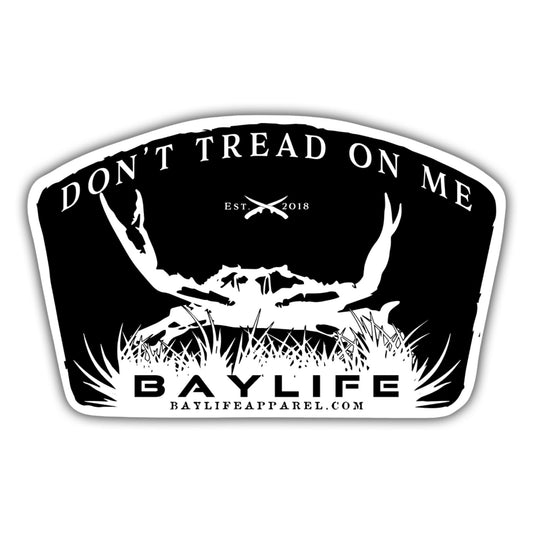 Bay Life Sticker | Don't Tread on Me Crab