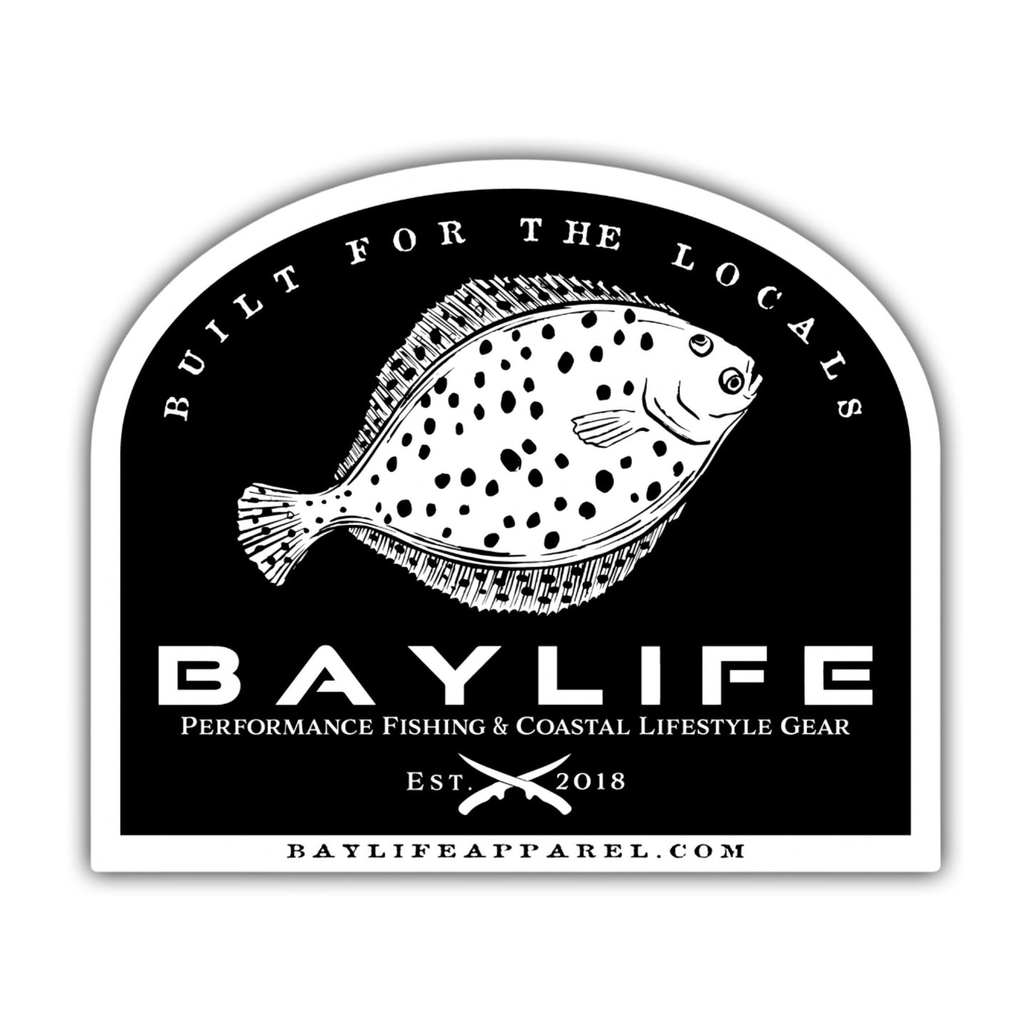 Bay Life Sticker | Flounder