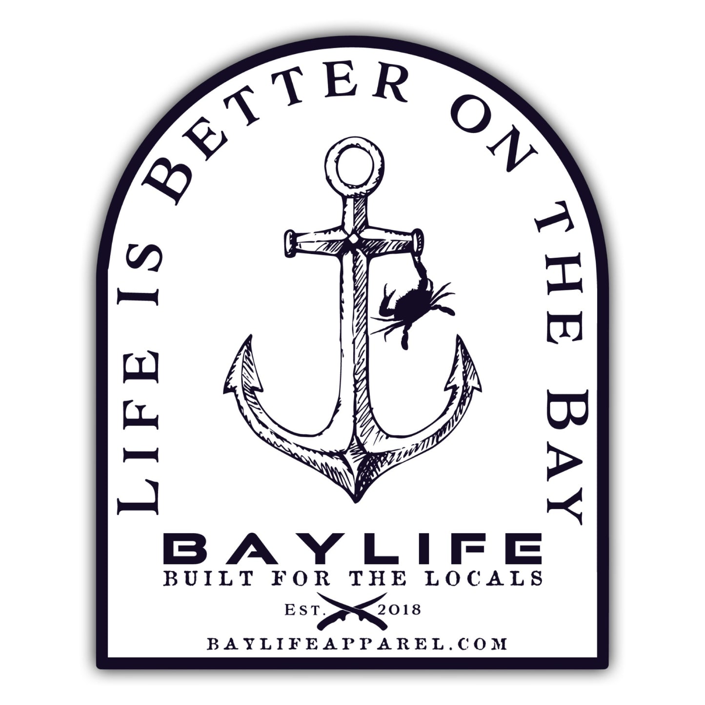 Bay Life Sticker | Life is Better on the Bay