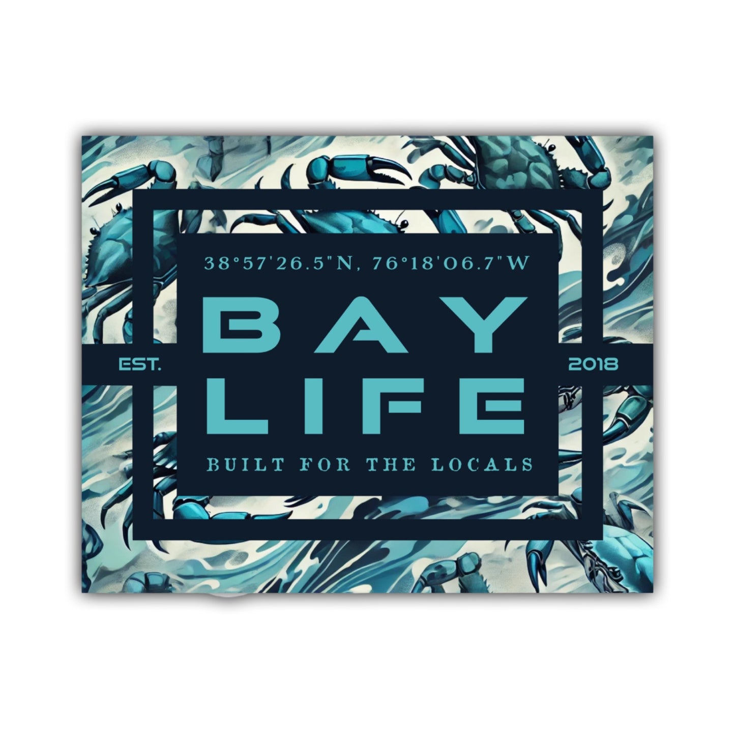 Bay Life Sticker | Crab Camo