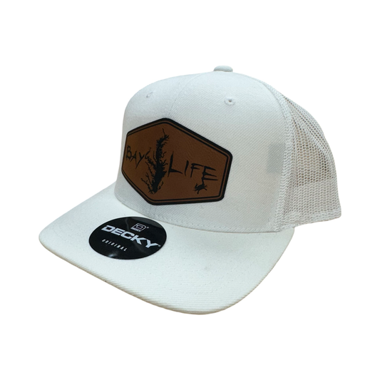 The Chesapeake | Classic White/White Mesh Hat - Decky