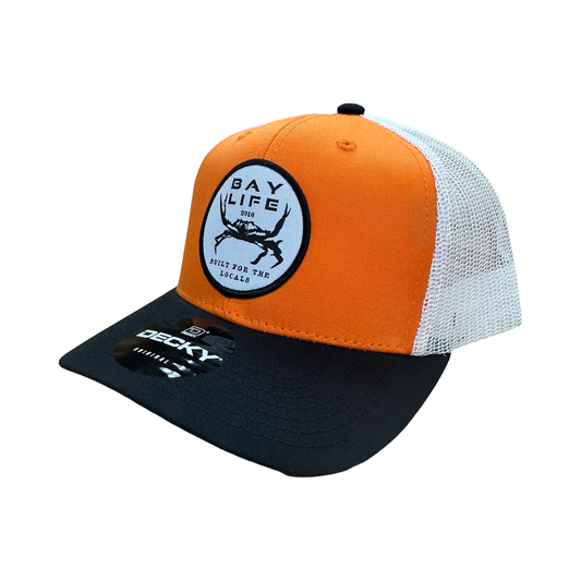 Locals Crab | Orioles Orange/White Mesh/Black Hat - Decky