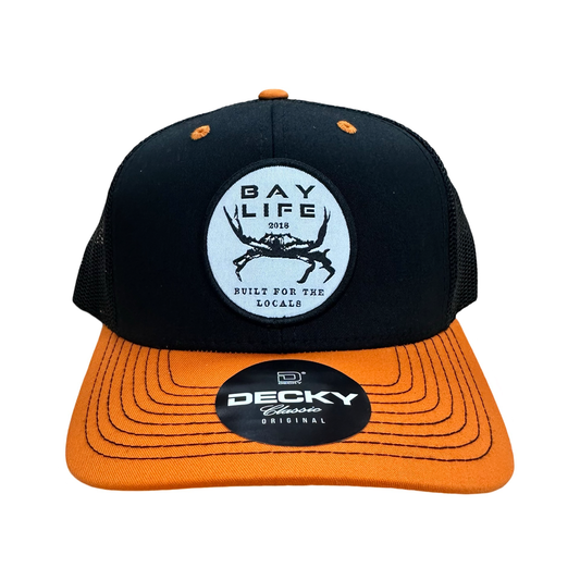 Locals Crab | Orioles Orange/Black Mesh Hat - Decky