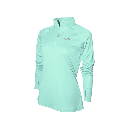 Ladies Performance Quarter Zip | Mint