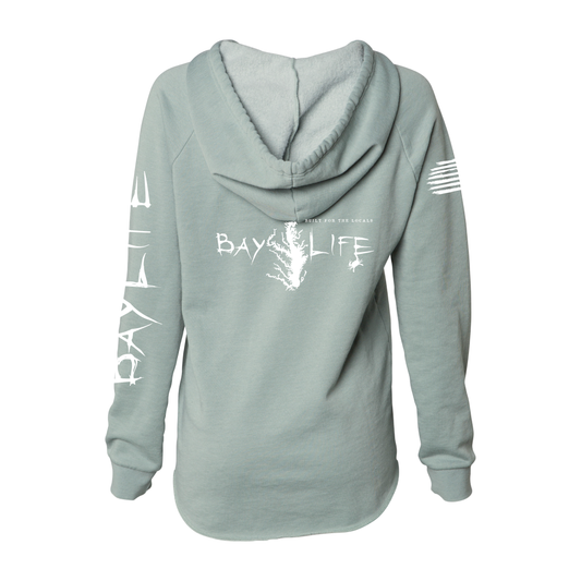 Ladies Premium "Bay Washed" Hoodie | Sage