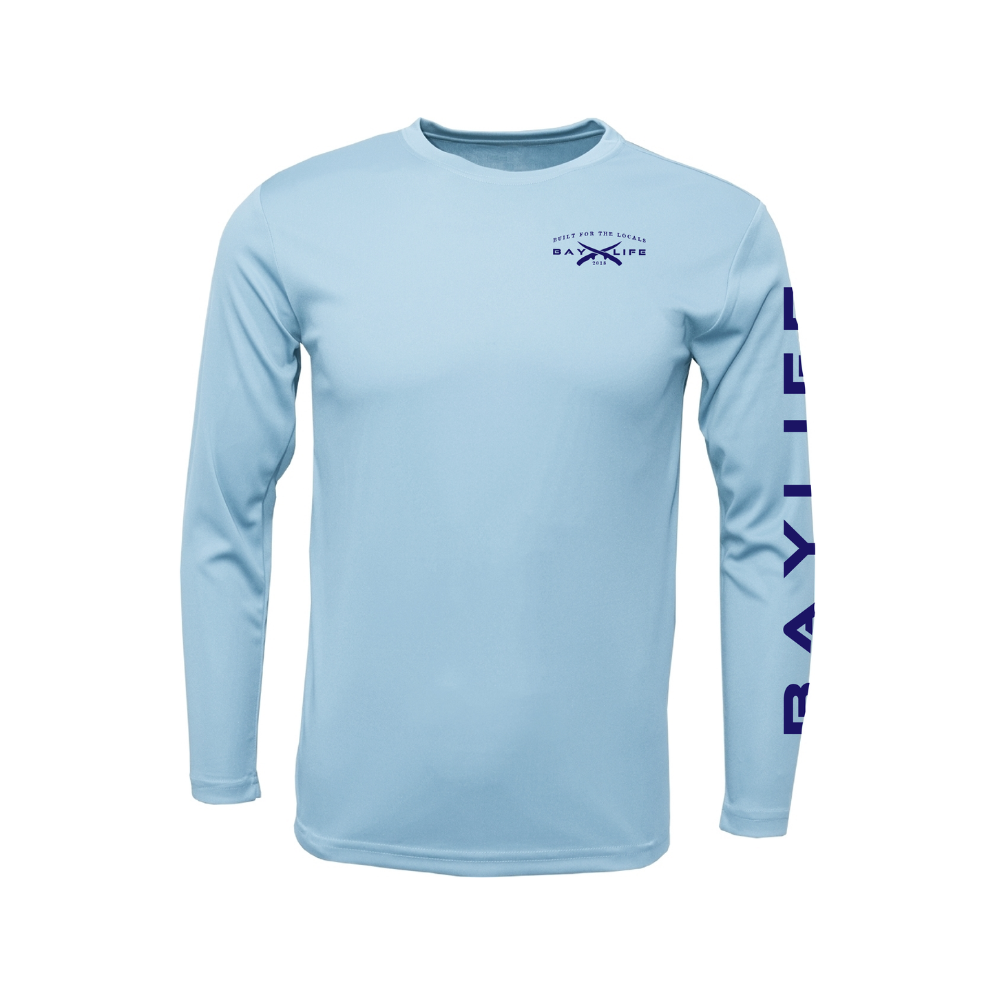 The U.S. of Bay Performance Long Sleeve T-Shirt | Ice Blue